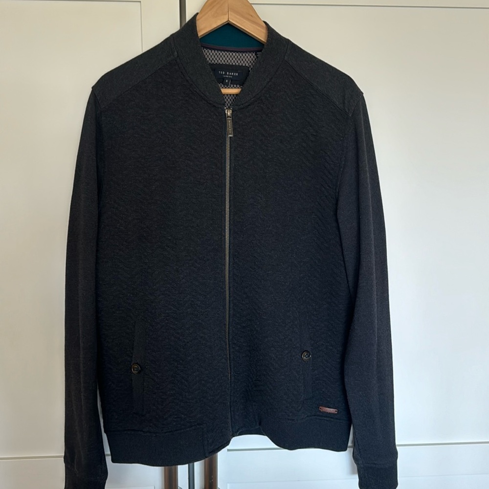 Ted Baker gray Men’s zip sweater. Small
